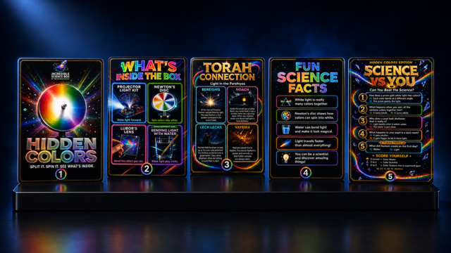 Five holographic foil collector cards for this box