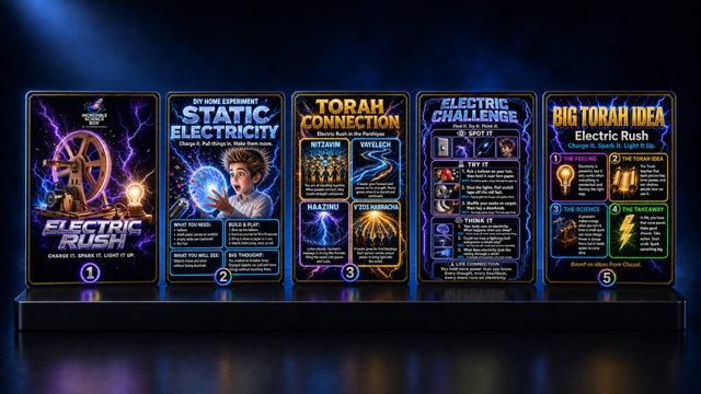 Five holographic foil collector cards for this box