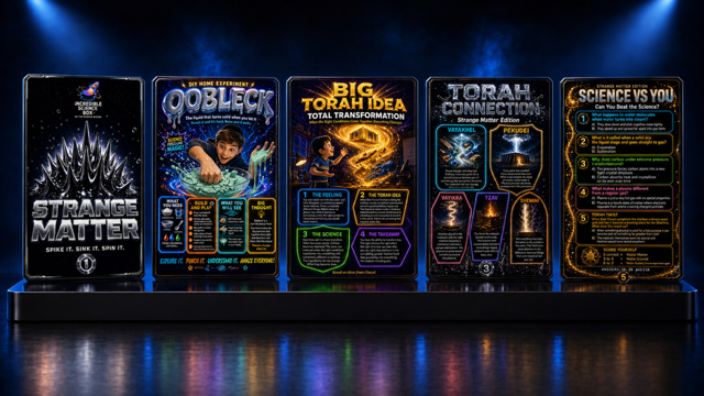 Five holographic foil collector cards for this box